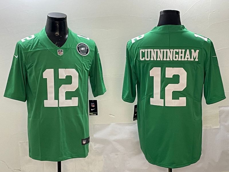 Men Philadelphia Eagles #12 Cunningham Green 2025 Nike Limited NFL Jersey style 4->philadelphia eagles->NFL Jersey